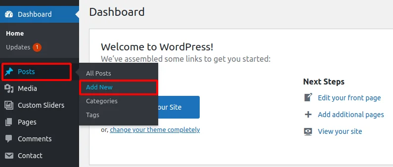 Cara Membuat Postingan WordPress