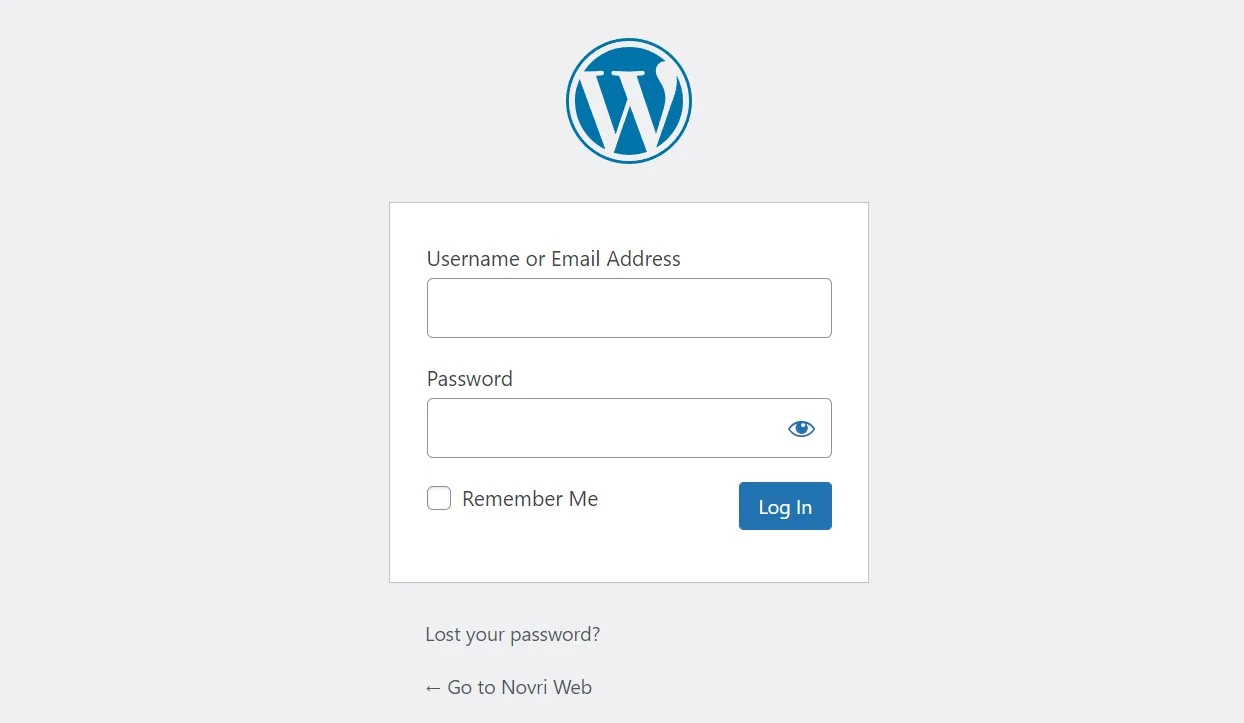 Cara login ke admin WordPress